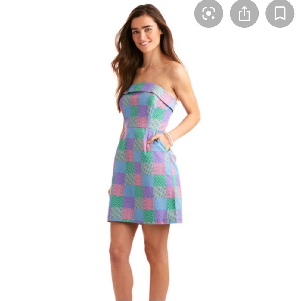 Vineyard Vines Kentucky Derby Patchwork Dress